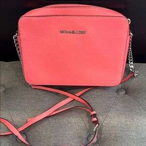 Michael Kors Coral Pink Crossbody Bag